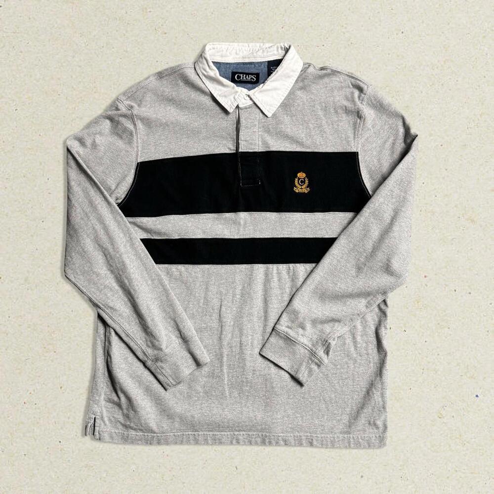CHAPS Colorblock Rugby Shirt 🏉 | XL